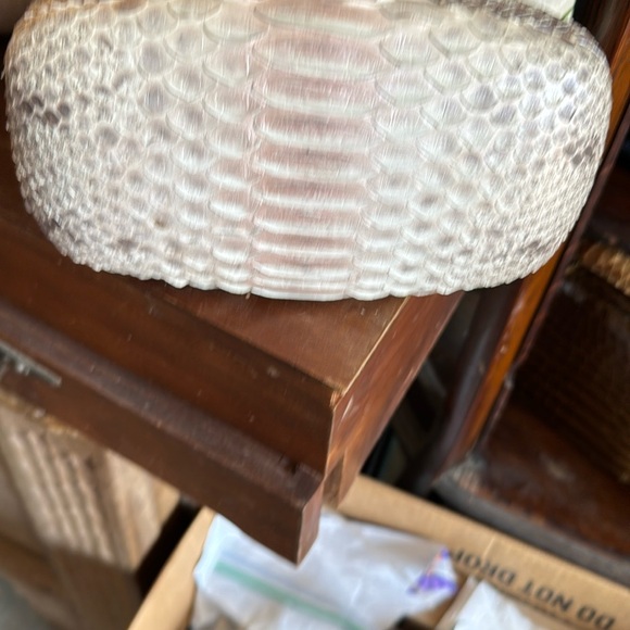 Custom Handbags - Genuine Handmade Python pillbox purse or clutch—chain strap inside